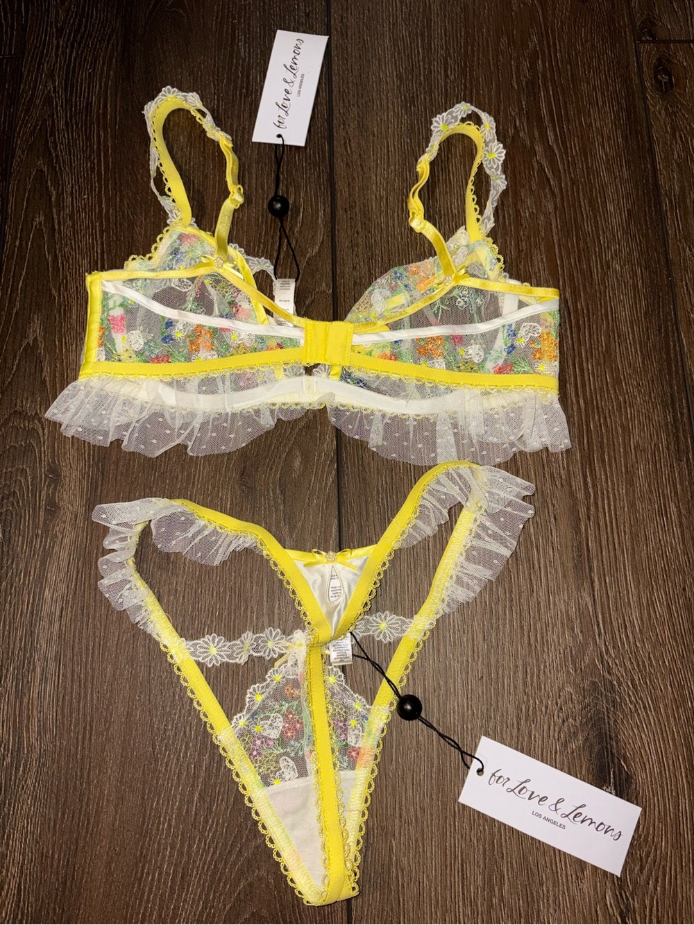 NWT For Love & Lemons Lingerie Set - Picture 3 of 5